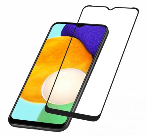 Full cover Tempered glass Full Glue screen protector Samsung A14 5G / Извит стъклен скрийн протектор с лепило от вътрешната страна за Samsung A14 5G - черен кант — снимка 2