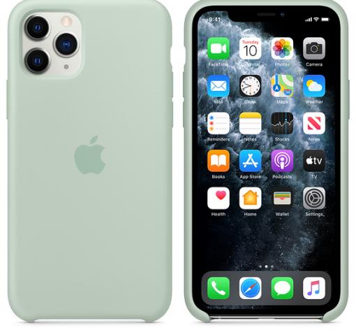 Оригинален гръб Silicone Cover за Apple iPhone 11 Pro Max 6.5" - светло син