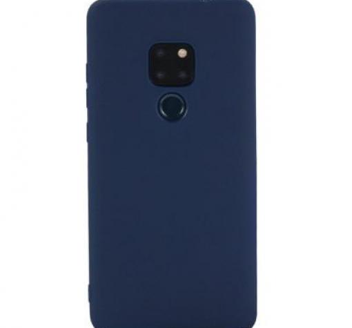 Силиконов калъф / гръб / TPU за Huawei Mate 30 Lite - тъмно син / мат