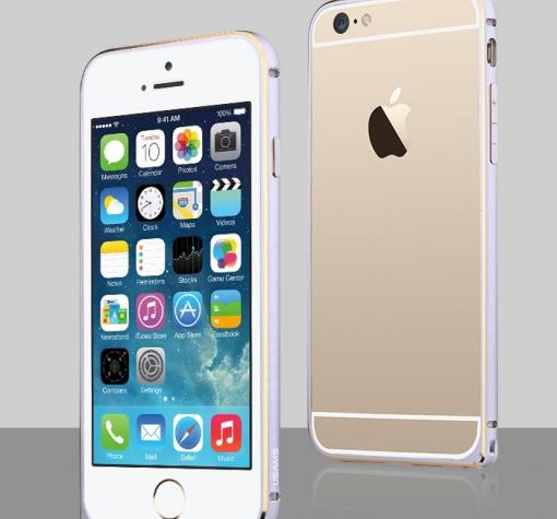 Метален бъмпер / Bumper USAMS за Apple iPhone 6 4.7" - светло сив
