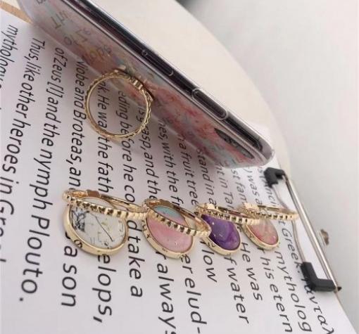 Силиконов калъф / гръб / TPU с Popsocket за Apple iPhone 11 6.1 - брокат / цветен 1 — снимка 2