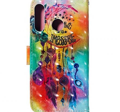 Кожен калъф Flip тефтер Flexi със стойка за Samsung Galaxy A50/A30s/A50s - цветен / Flower Wind Chimes — снимка 2
