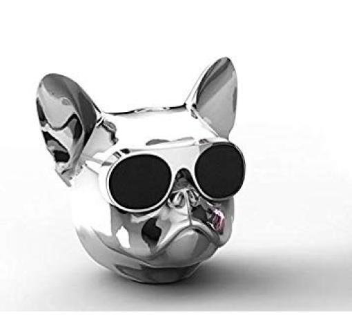 Bluetooth тонколона Dog Head / Dog Head Bluetooth Wireless Stereo Speaker - сребриста — снимка 2