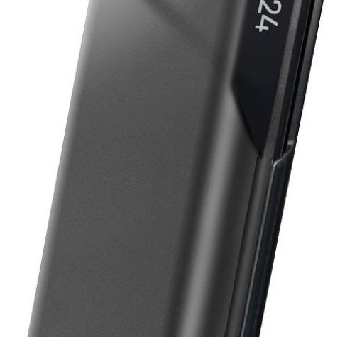 Луксозен калъф Smart View за Samsung Galaxy S21 - черен