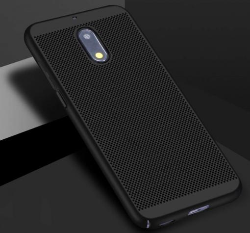 Луксозен твърд гръб за Nokia 3.1 2018 - черен / Grid