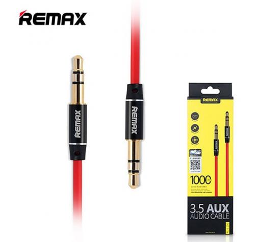 Аудио кабел AUX Remax RL-L100 3.5мм / 1000mm - червен