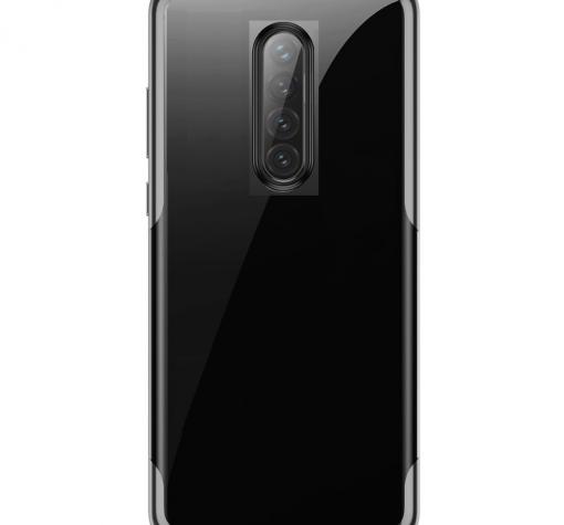 Луксозен силиконов калъф / гръб / TPU за Xiaomi Redmi 8 - прозрачен / черен кант — снимка 2