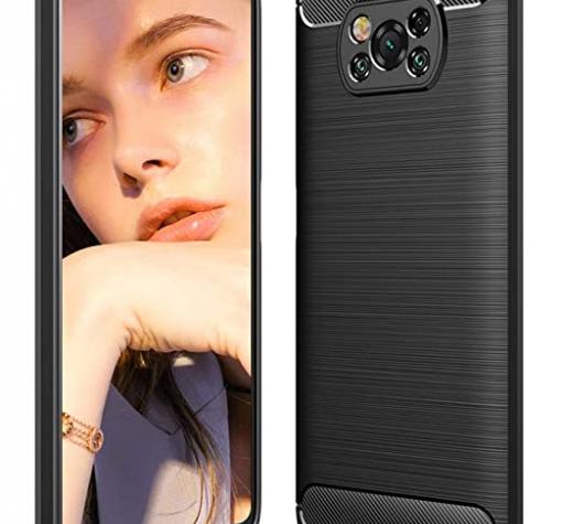 Силиконов калъф / гръб / TPU за Xiaomi Poco X3 - черен / carbon