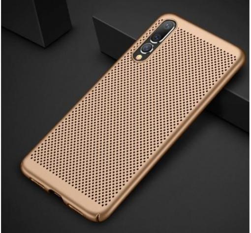Луксозен твърд гръб за Huawei Honor 20 / Huawei Nova 5T - златист / Grid