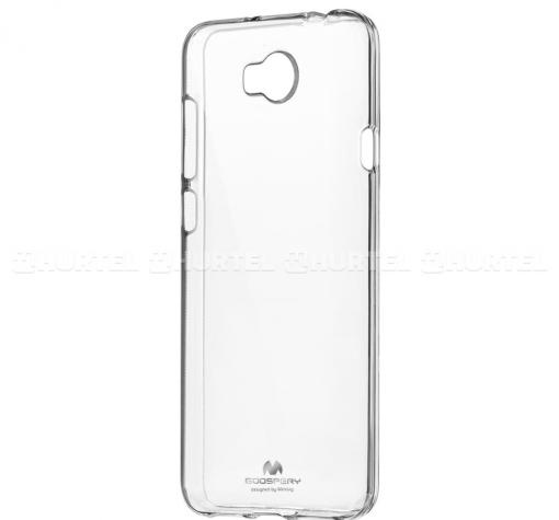 Луксозен силиконов калъф / гръб / TPU Mercury GOOSPERY Jelly Case за Huawei Y5 2017 / Huawei Y6 2017 - прозрачен