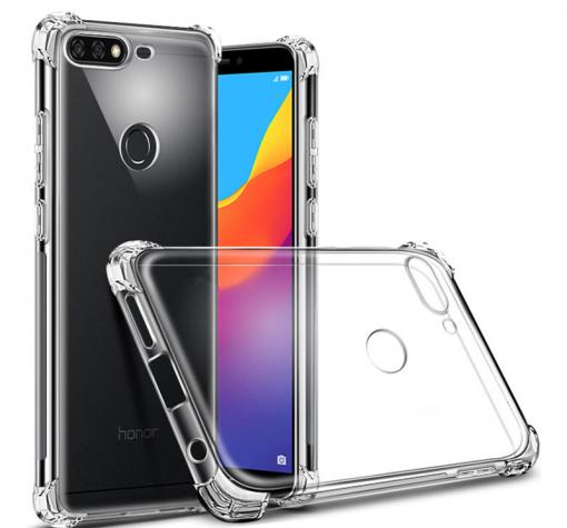 Удароустойчив ултра тънък силиконов калъф / гръб / TPU за Huawei Y7 2018 - прозрачен