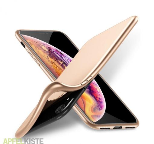 Силиконов калъф / гръб / TPU за Apple iPhone 11 6.1 - златист / мат — снимка 2