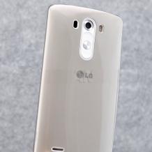 Ултра тънък силиконов калъф / гръб / TPU Ultra Thin за LG G4 - прозрачен / сив