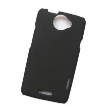 Заден предпазен капак за HTC One X - Черен