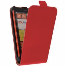 Кожен калъф Flip тефтер за Nokia Lumia 625 - червен 1