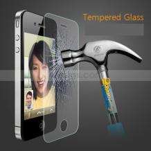 Стъклен скрийн протектор / Tempered Glass Protection Screen / за дисплей на Apple iPhone 5 / iPhone 5S