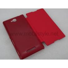 Калъф Flip тефтер за Sony Xperia C - червен