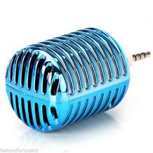 Мини тонколона с 3,5mm аудио жак / Mini music speaker 3,5mm audio jack / + USB кабел - син цвят