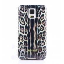 Луксозен силиконов калъф / гръб / TPU Luxury Puro Just Cavallis за Samsung Galaxy S5 G900 / S5 Neo G903 - Leopard