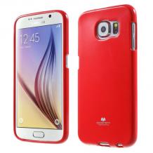 Луксозен силиконов калъф / гръб / TPU Mercury GOOSPERY Jelly Case за Samsung Galaxy A5 2016 A510 - червен