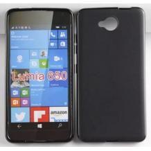 Силиконов калъф / гръб / TPU за Microsoft Lumia 650 - черен / мат