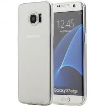 Луксозен силиконов калъф ROCK Slim Jacket Ultra Thin Case за Samsung Galaxy S7 Edge G935 - прозрачен