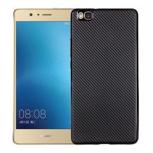 Силиконов калъф / гръб / TPU за Huawei P8 Lite - черен / Carbon