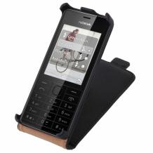 Кожен калъф Flip тефтер за Nokia 515 - черен