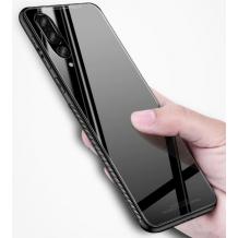 Луксозен стъклен твърд гръб за Huawei P30 - черен
