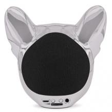 Тонколона Dog Head Bluetooth / Dog Head Bluetooth Wireless Stereo Speaker - сребриста