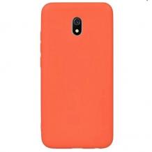Луксозен силиконов калъф / гръб / Nano TPU за Xiaomi Redmi 8A - оранжев