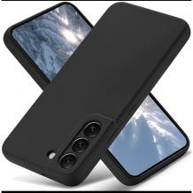Силиконов калъф / гръб / кейс за Samsung Galaxy S23 Plus 5G - черен със защита за камерата