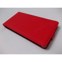 Кожен калъф Flip тефтер за Sony Xperia Z1 L39h - червен / гравиран
