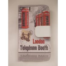 Кожен калъф Flip тефтер за Samsung Galaxy S Duos S7562 / Samsung S Duos 2 S7582 - London / Telephone booth