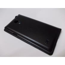 Кожен калъф Flip Cover S-View за Samsung Galaxy S4 Mini I9190 / I9192 / I9195 - черен