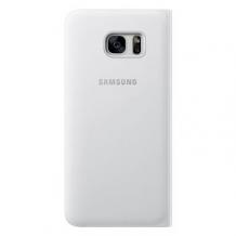 Оригинален калъф S View Cover EF-Z935CB за Samsung Galaxy S7 Edge G935 - бял