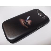 Луксозен заден предпазен твърд гръб / капак / за Samsung Galaxy S3 I9300 / Samsung SIII I9300 - черен / запалка
