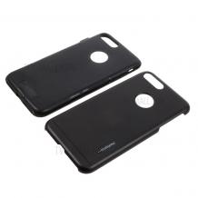 Силиконов гръб TPU MOTOMO Hybrid с твърда част 2в1 за Apple iPhone 5 / iPhone 5S / iPhone SE - черен