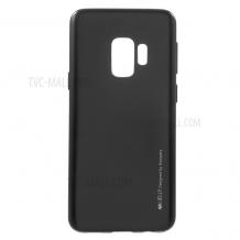 Луксозен силиконов калъф / гръб / TPU MERCURY i-Jelly Case Metallic Finish за Samsung Galaxy S9 Plus G965 - черен