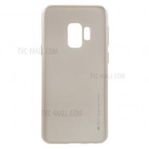 Луксозен силиконов калъф / гръб / TPU MERCURY i-Jelly Case Metallic Finish за Samsung Galaxy S9 G960 - златист