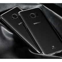 Оригинален твърд гръб Baseus Glitter Case за Samsung Galaxy S8 G950 - прозрачен / черен кант