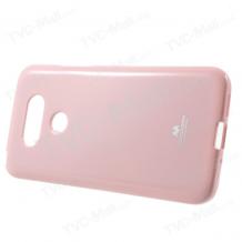 Луксозен силиконов калъф / гръб / TPU Mercury GOOSPERY Jelly Case за LG G5 - розов