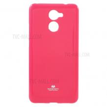 Луксозен силиконов калъф / гръб / TPU Mercury GOOSPERY Jelly Case за Huawei Y7 2017 - цикламен