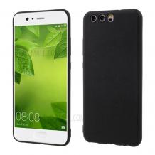 Ултра тънък силиконов калъф / гръб / TPU Ultra Thin за Huawei P10 - черен / мат