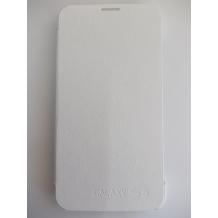 Кожен калъф Flip Cover за Samsung G900 Galaxy S5 - бял