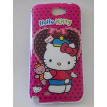 Силиконов калъф / гръб / TPU за Samsung Galaxy Note 2 N7100 / Note II N7100 - Hello Kitty / розов