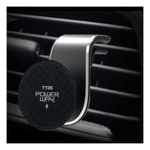 Универсална магнитна стойка за кола Powerway TT25 / Car Vent Holder - черна / въртяща се на 360 градуса