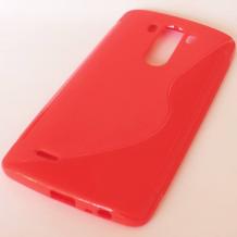 Силиконов калъф / гръб / TPU S-Line за LG G3 D850 - червен