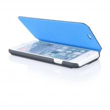 Оригинален кожен калъф Flip тефтер BMW Booktype Case за Apple iPhone 6 4.7" - черен