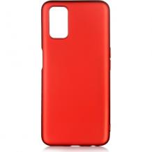 Силиконов калъф / гръб / TPU за Samsung Galaxy A72 / A72 5G - червен / мат